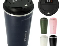 Vaso Termico Cafe De Acero Inoxidable Con Sensor Temperatura