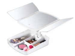 Espejo de maquillaje plegable con Luz LED 21849