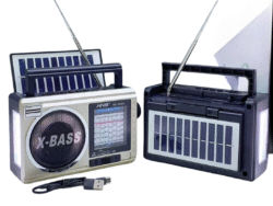 Radio LUO AM FM Bluetooth Con Panel Solar LUO-811