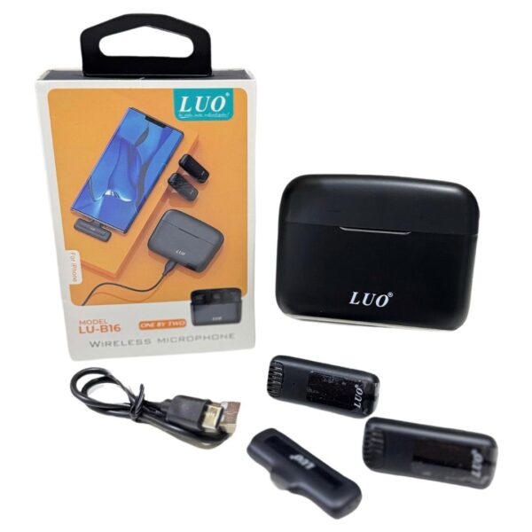 Micrófono Corbatero inalámbrico Lightning 2 en 1 LU-B16