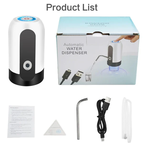 Bomba Portátil de Botella de Agua USB - Image 2