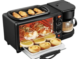 Horno Eléctrico 3 En 1 con Cafetera, Plancha/tostador