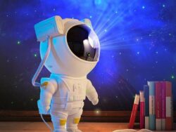 Lámpara Astronauta Proyector Luz De Noche Estrellas Galaxia