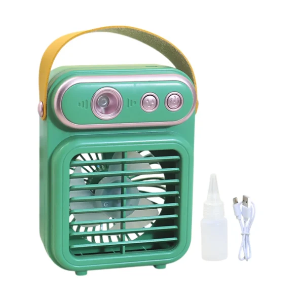 Ventilador Portátil Retro 3 Velocidades Apto Perfume - Image 2