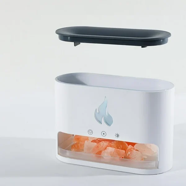 Humidificador De Vapor Diseño De Chimenea Y Difusor Fuego Caja Blanca - Image 2