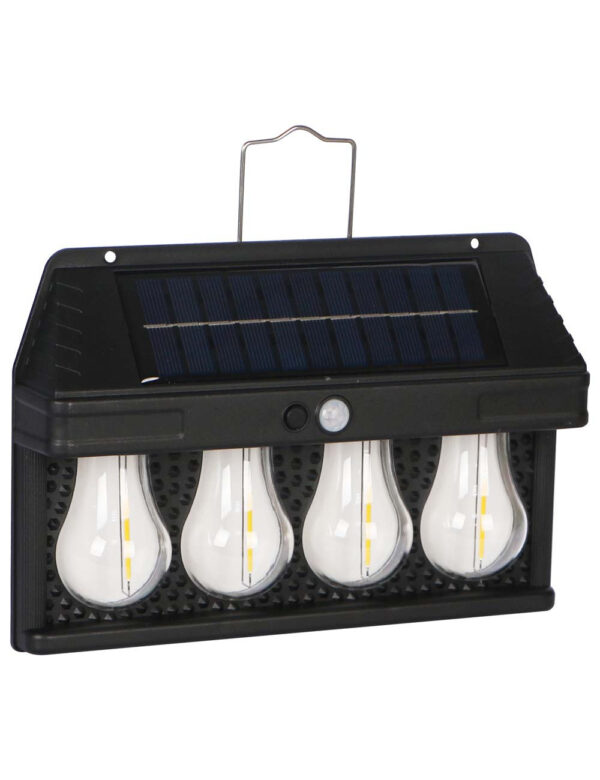 Lámpara De Pared Solar Hw779-4w 4 Bombillas - Image 3