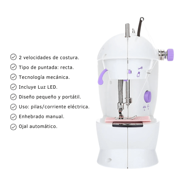 Máquina De Coser Mini Recta Portátil SM-1000 Oryx - Image 3