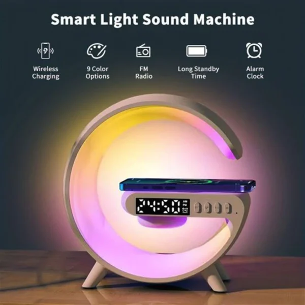 Smart Light Sound Machine G63 - Lámpara RGB y carga inalámbrica - Image 4