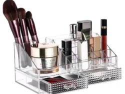 Organizador De Acrilico Transparente De 4 Compartimientos Suono