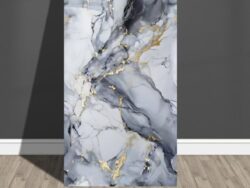 Vinilo Símil Mármol Blanco Dorado y Negro Autoadhesivo 40cm X 80cm CF-035