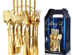 Juego de cubiertos 24 Pzs Con Soporte Para Utensilios