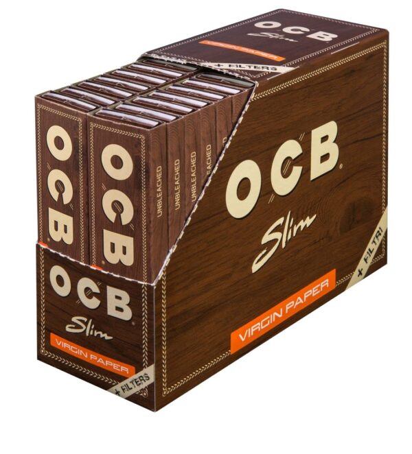 Papel Ocb Slim Virgin Paper + Filtros x 32 Libros