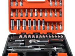 Juego de 53 llaves de Trinquete de 1/4” con Estuche de Almacenamiento isa0053