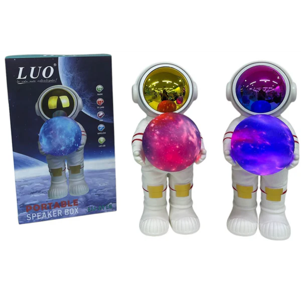 Parlante Astronauta con Luz LED Bluetooth, USB y Radio LUO LU-2116