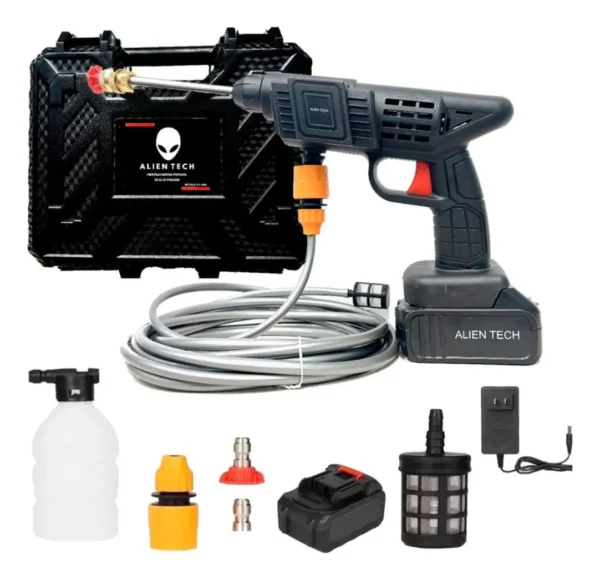 Hidrolavadora Alien Tech Pistola Portatil Inalambrica A Bateria Auto RY-1000