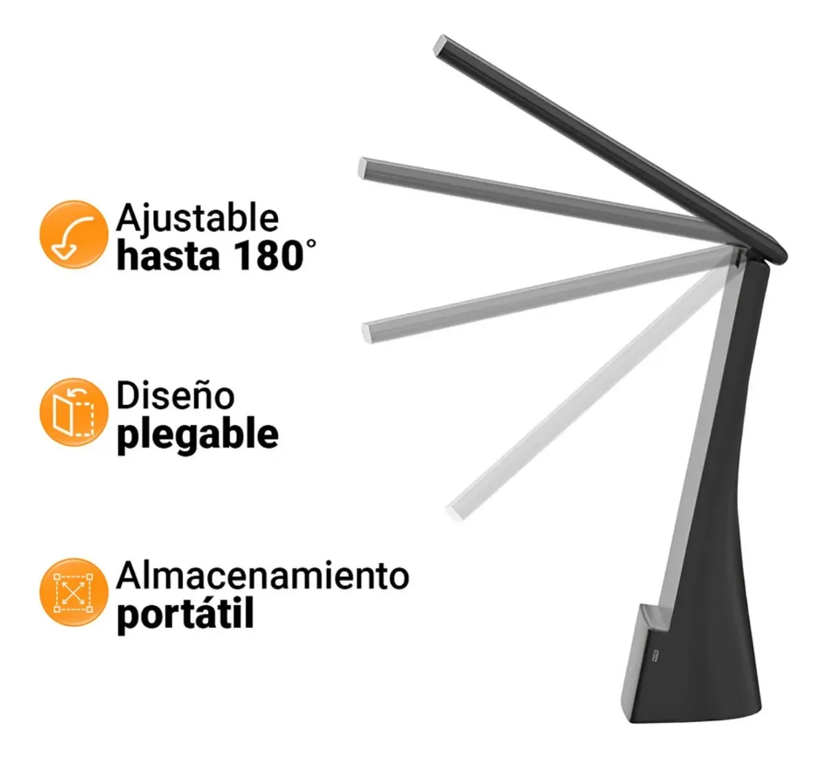 Lampara De Escritorio Con Cargador Wireless Reloj 15w - Image 4