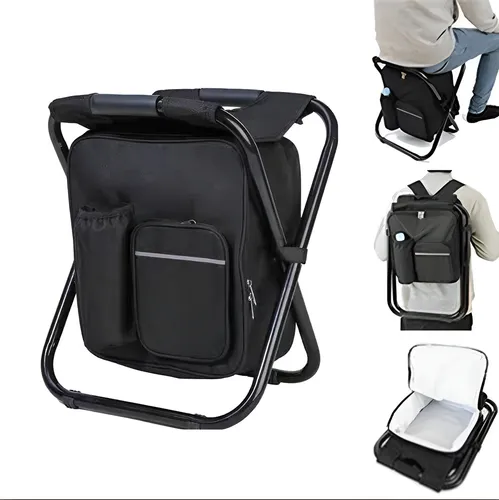 Silla Plegable De Camping Conservadora Mochila Varios Colores - Image 3
