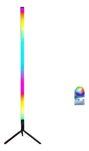 Tubo Luz Lampara Pie Esquinero Led Rgb Deco 1.20 Metros - Image 2