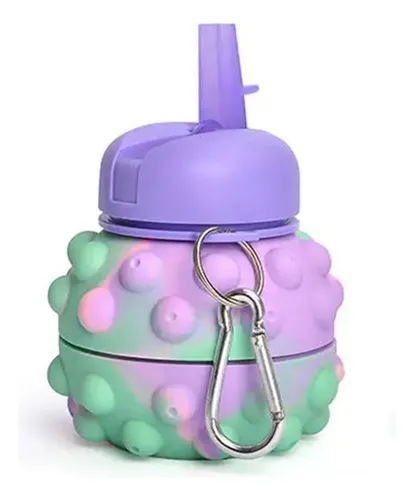 Botella Plegable Silicona Con Pico 500ml Flexible Escolar