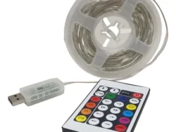 Tira Led 3528 Rgb 5m Con Control Remoto USB RGBU-5M
