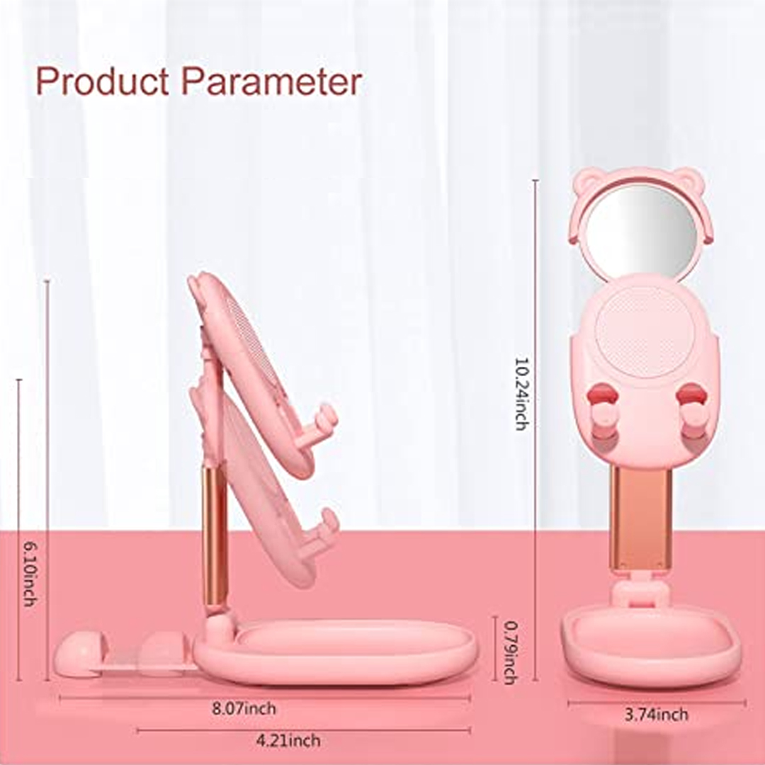 Soporte plegable de Escritorio Con Espejo - Image 2
