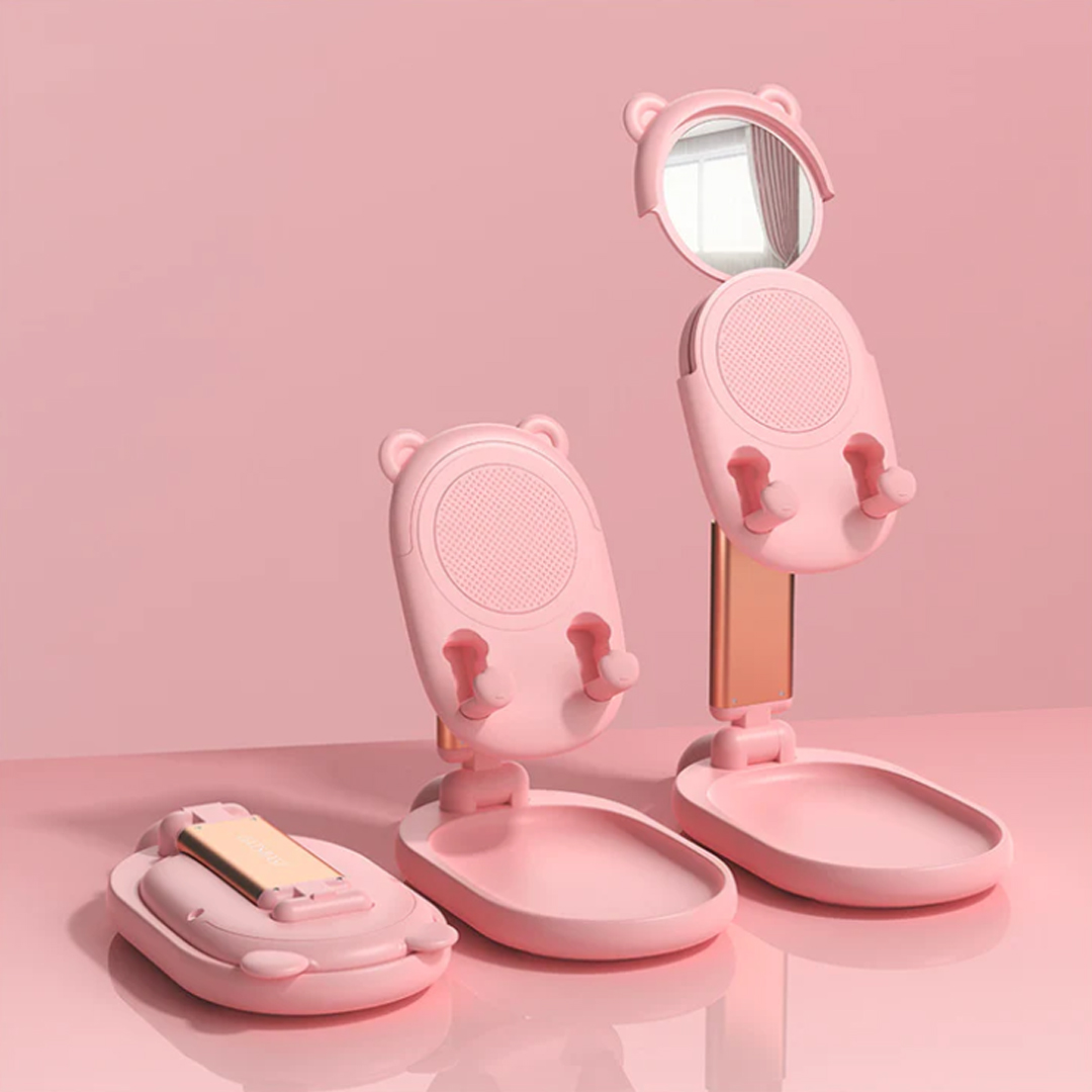 Soporte plegable de Escritorio Con Espejo