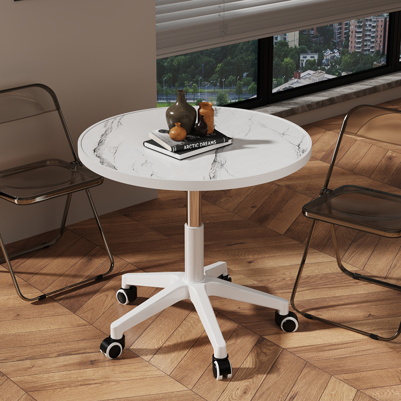 Mesa de Comedor Giratoria con Ruedas regulable