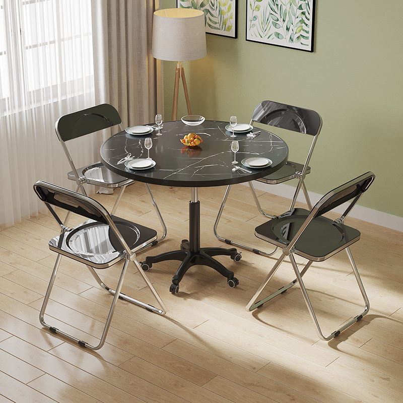 Mesa de Comedor Giratoria con Ruedas regulable - Image 2