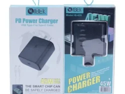 Cargador IBEK IB-620 45W Con Cable Tipo C