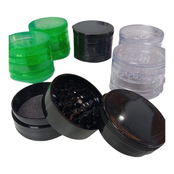 Molinillo Para Tabaco De Acrilico 2 pisos