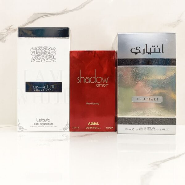 Combo Emprendedor Perfumes Ana Ariyedh, Shadow Amor y Pkhtiari 3 Fragancias Exclusivas