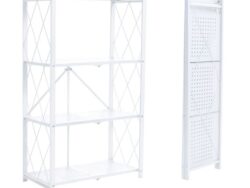 Estante Plegable 4 Pisos 124x71x34cm (Sin rueditas)