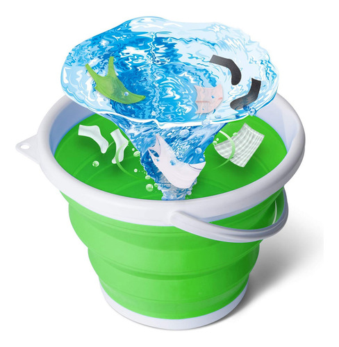 Mini balde lavarropas USB portátil y plegable