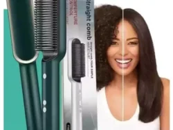 Plancha de pelo con control de temperatura y Peine recto