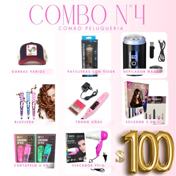 Combo 4 Emprendedor De Peluqueria
