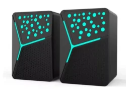 Parlante GTC SPG-154 PC USB Jack 3.5 Mm Luces Rgb Negr