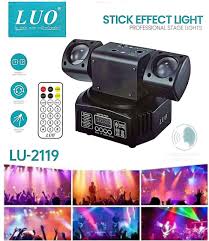 LASER FLASH LUZ robotica bolichera multi efectos LU-2119