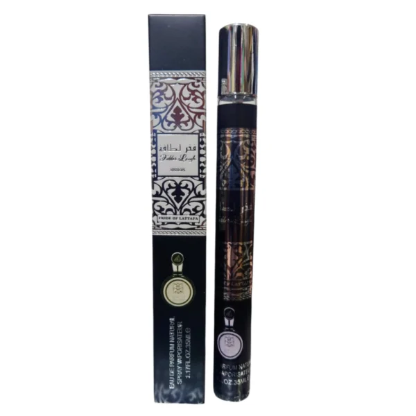 Mini Perfume Frasco Fakhar Plateado Negro 35ml Común - Image 2