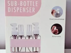 Set de 4 dispensadores de botellas pequeñas para viajes CM-LXPP-01