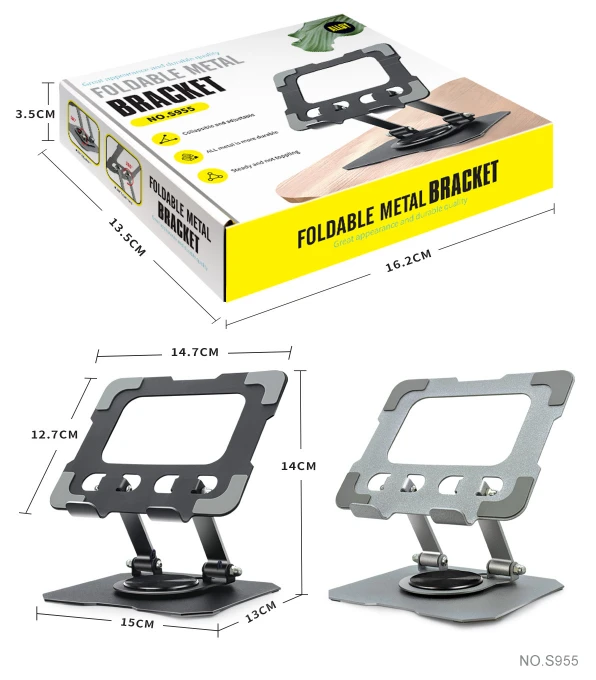 Soporte Plegable 360° Para Tablet y celular NO.S955 - Image 2