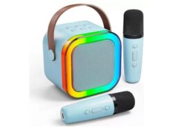 Parlante Karaoke Suono Con 2 Micrófonos Led Rgb Bluetooth