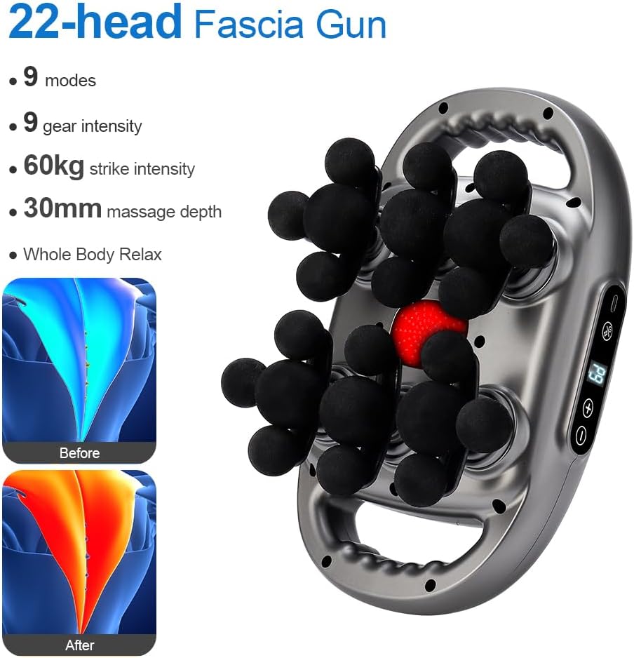 Pistola de Masaje 22 Cabezas Recargable - Image 3