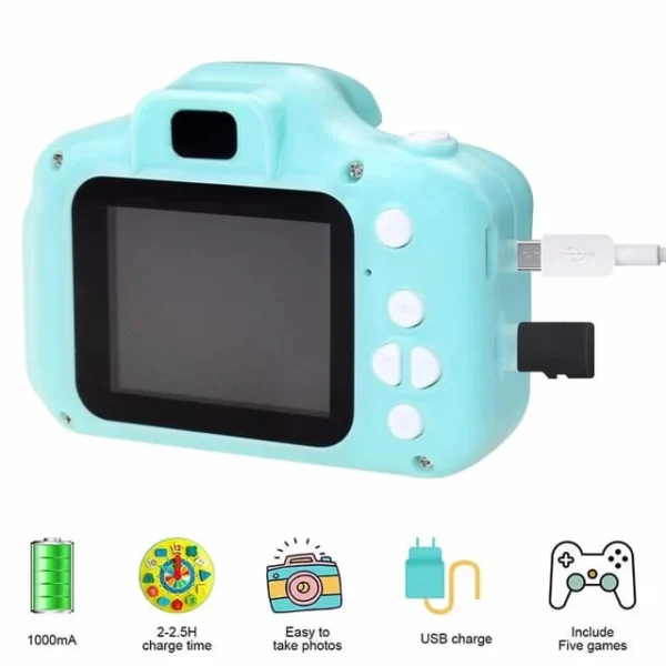 Camara impermeable para niños para divertirse C-B2 Con Funda - Image 6