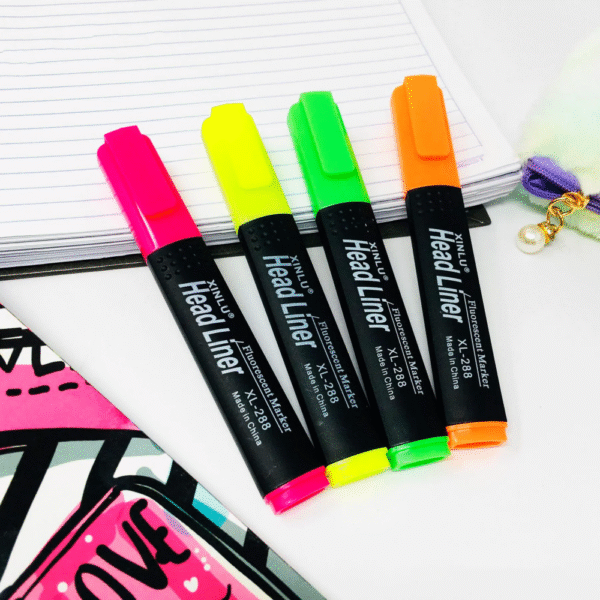 Resaltadores De Colores X4 XINLU Head Liner