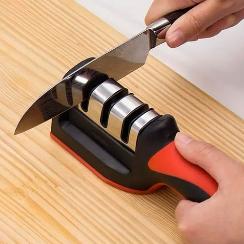 Afilador 3 En 1 Cuchillos Manual Pulido Filo Antideslizante - Image 3