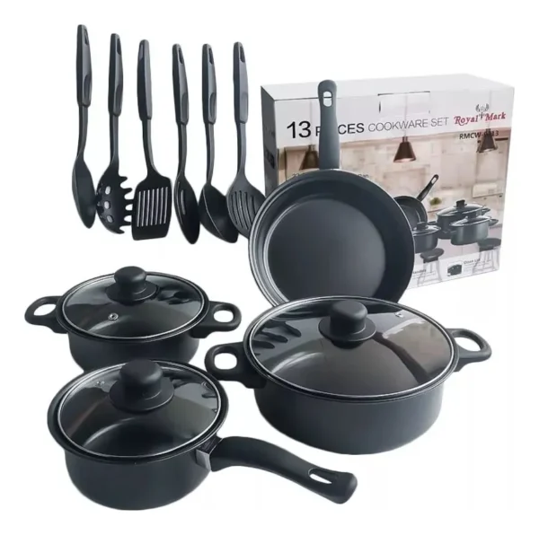 Bateria De Cocina Set De Ollas Y Utensilios De 13 Piezas - Image 3