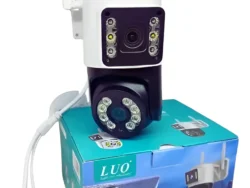 Cámara De Vigilancia Domo Luo Lu-e114 Doble Camara Blanco