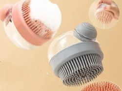 Cepillo De Silicona Para El Cabello Baño Dispensador Shampoo