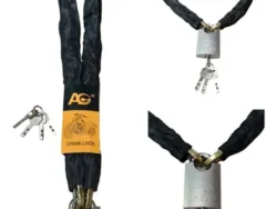 Cadena Con Candado Anticorte 60mmPara Moto Bicicleta Auto