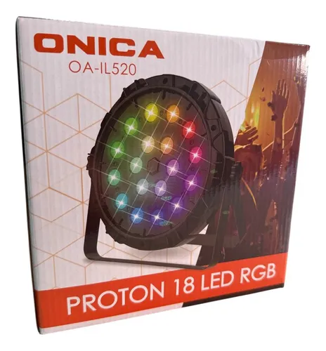 Proton Luces Led 18 Led Rgb Audioritmico Dmx Dj Iluminación OA-IL520